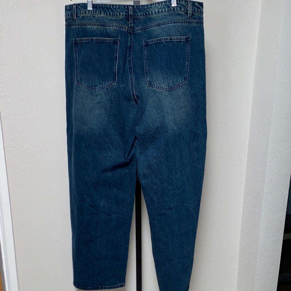#DK274-Dolls Kill Current Mood Wide Leg Jeans - 1X - Picture 3 of 8